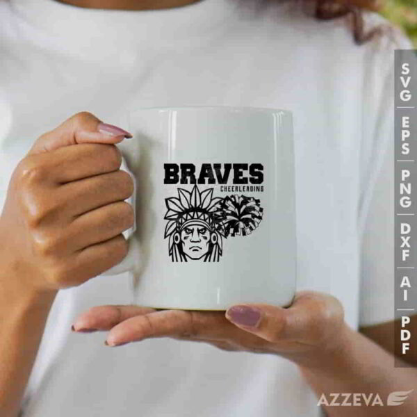 brave cheerleading svg mug design azzeva.com 23100713
