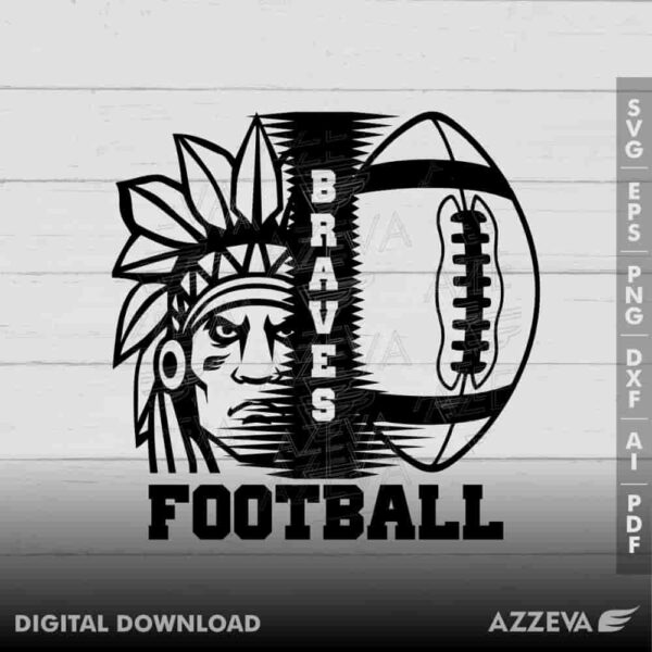 brave football svg design azzeva.com 23100031