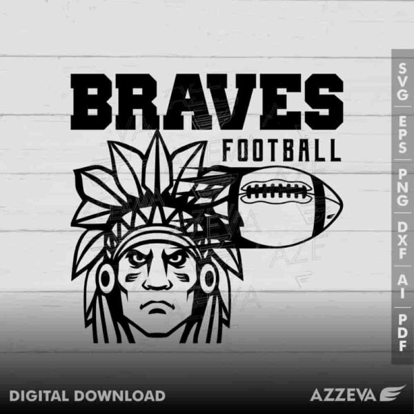 brave football svg design azzeva.com 23100473