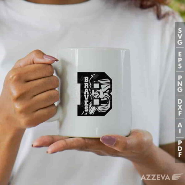 brave in b letter svg mug design azzeva.com 23100799