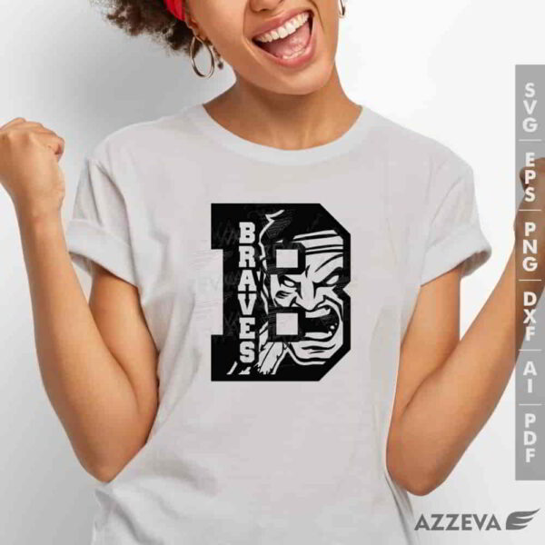 brave in b letter svg tshirt design azzeva.com 23100799