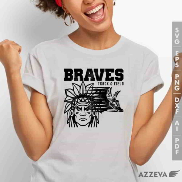 brave track field svg tshirt design azzeva.com 23100673