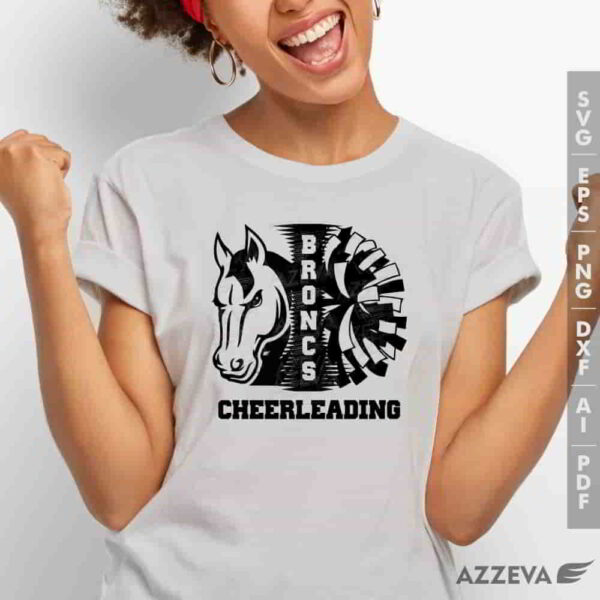 bronc cheerleadigng svg tshirt design azzeva.com 23100374