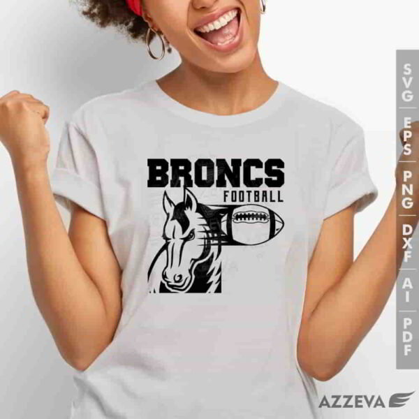 bronc football svg tshirt design azzeva.com 23100465