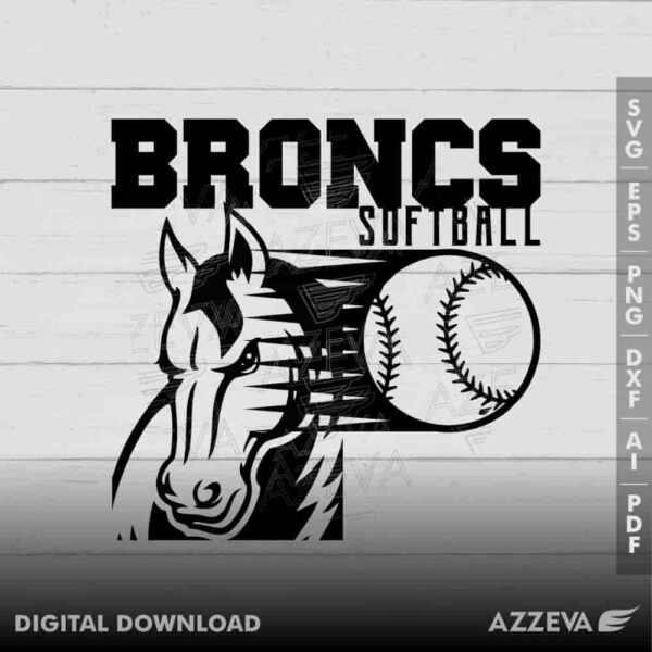 bronc softball svg design azzeva.com 23100585