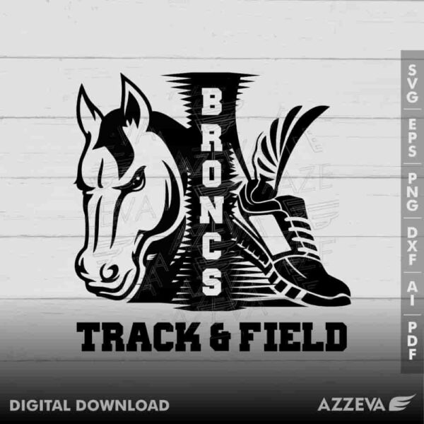 bronc track field svg design azzeva.com 23100324
