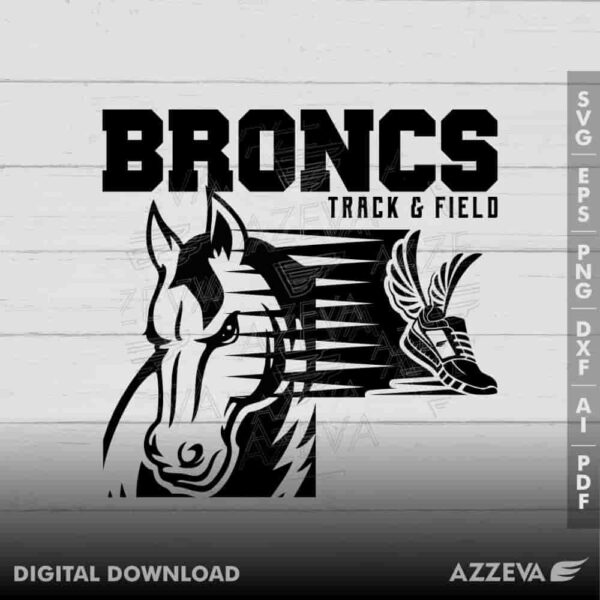 bronc track field svg design azzeva.com 23100665