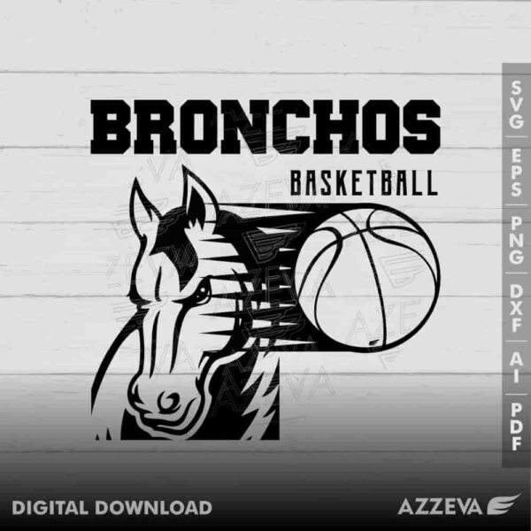 broncho basketball svg design azzeva.com 23100506