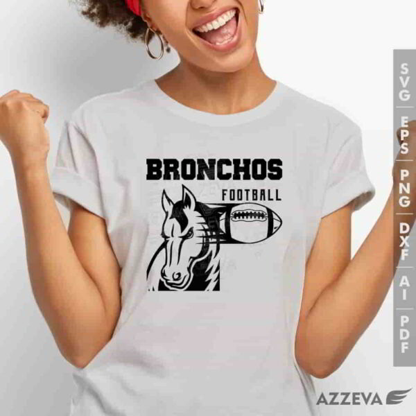 broncho football svg tshirt design azzeva.com 23100466