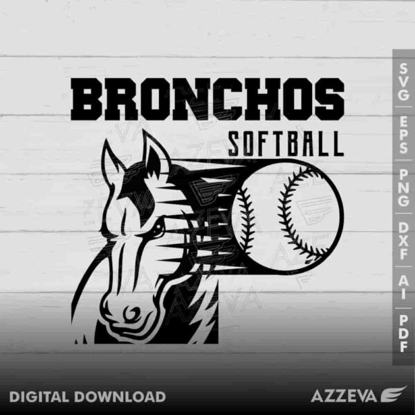 broncho softball svg design azzeva.com 23100586