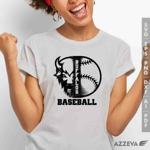 buffalo baseball svg tshirt design azzeva.com 23100200