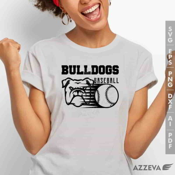 bulldog baseball svg tshirt design azzeva.com 23100538