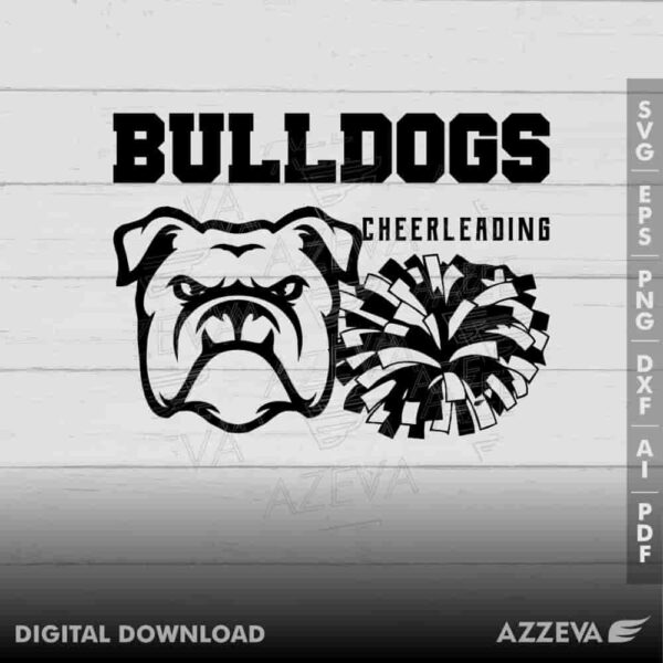 bulldog cheerleading svg design azzeva.com 23100698