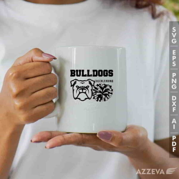 bulldog cheerleading svg mug design azzeva.com 23100698
