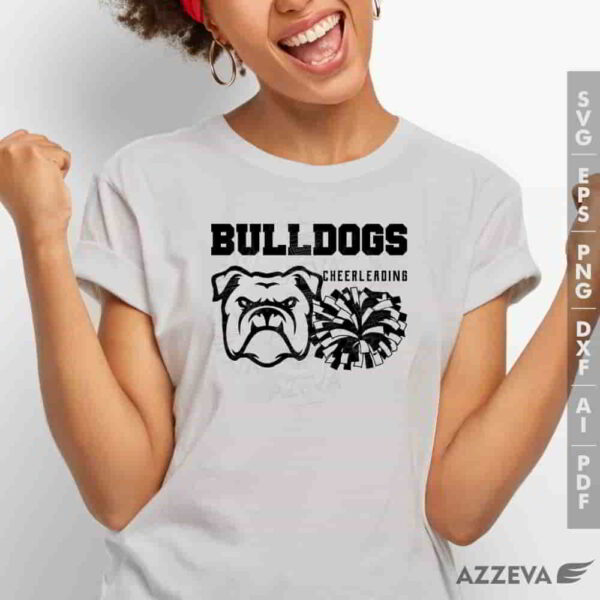 bulldog cheerleading svg tshirt design azzeva.com 23100698