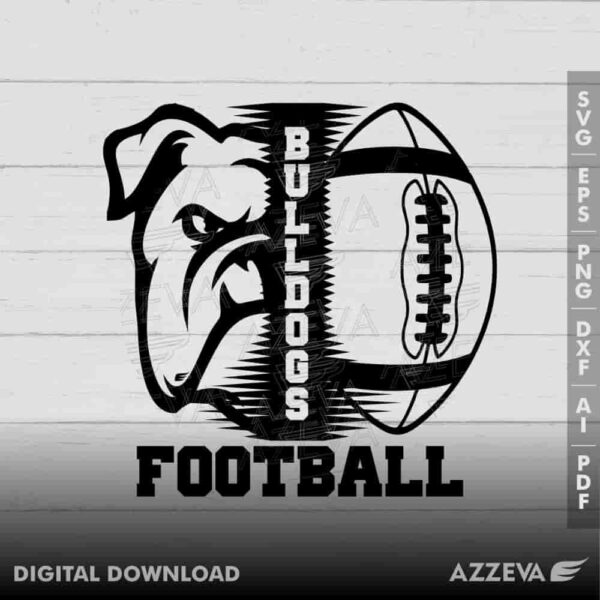 bulldog football svg design azzeva.com 23100010