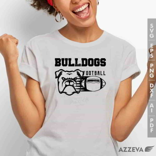 bulldog football svg tshirt design azzeva.com 23100458