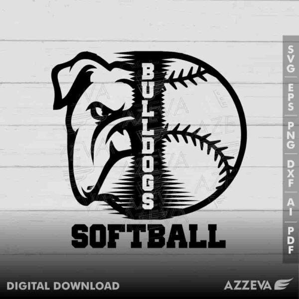 bulldog softball svg design azzeva.com 23100210