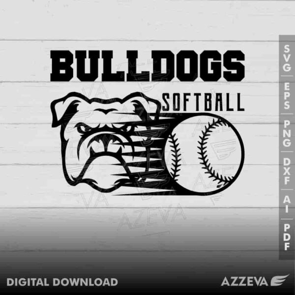 bulldog softball svg design azzeva.com 23100578