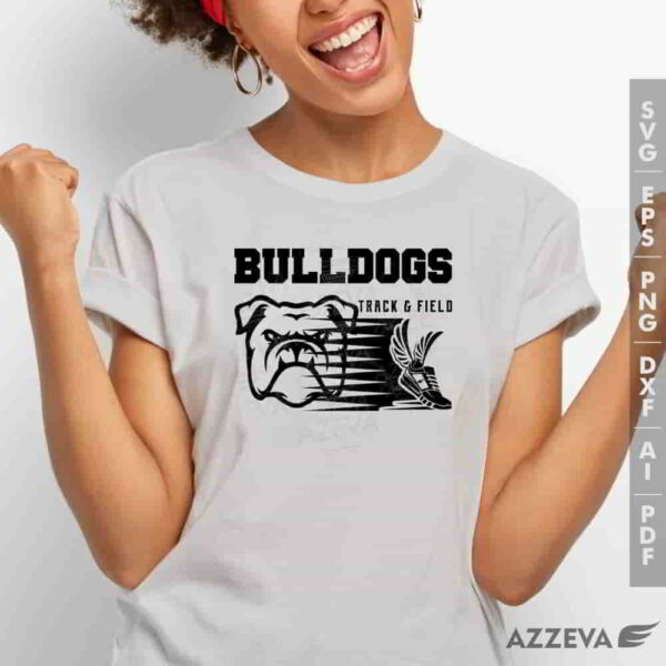 bulldog track field svg tshirt design azzeva.com 23100658