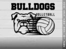 bulldog volleyball svg design azzeva.com 23100418
