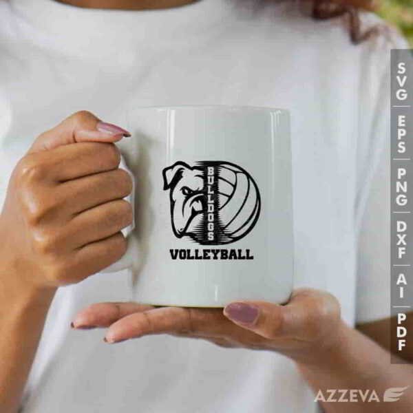bulldog volleyball svg mug design azzeva.com 23100110