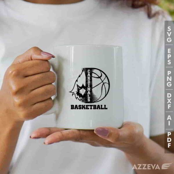 cardinal basketball svg mug design azzeva.com 23100064