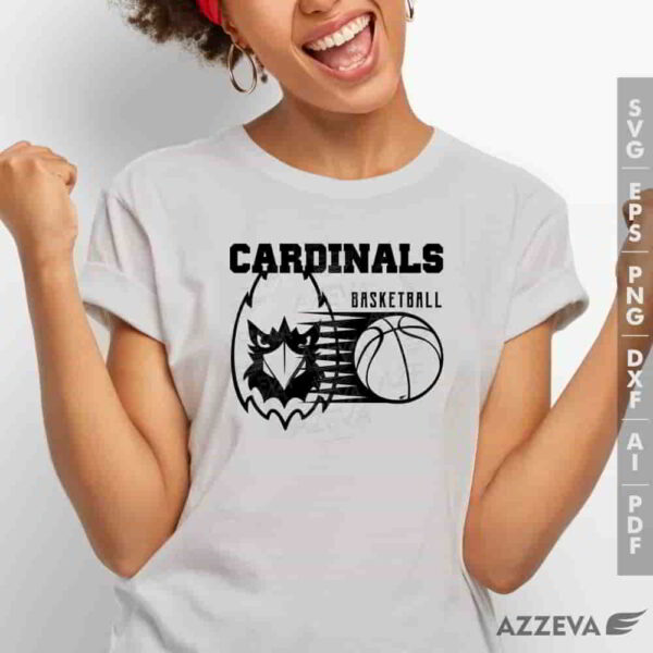cardinal basketball svg tshirt design azzeva.com 23100497
