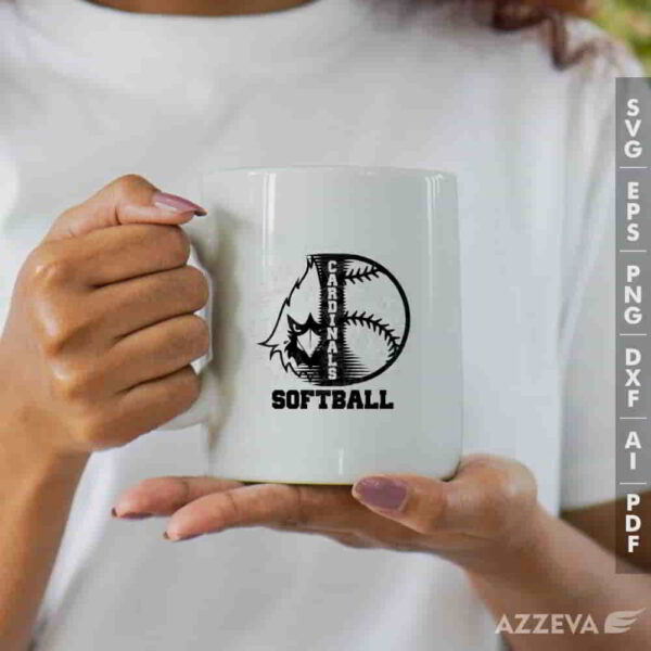 cardinal softball svg mug design azzeva.com 23100214