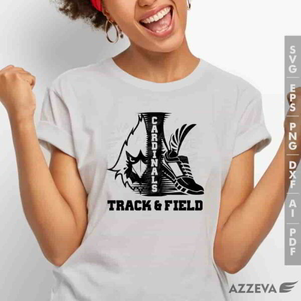 cardinal track field svg tshirt design azzeva.com 23100314