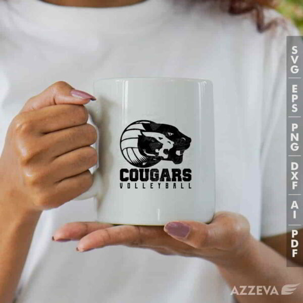 cougar volleyball svg mug design azzeva.com 23100812