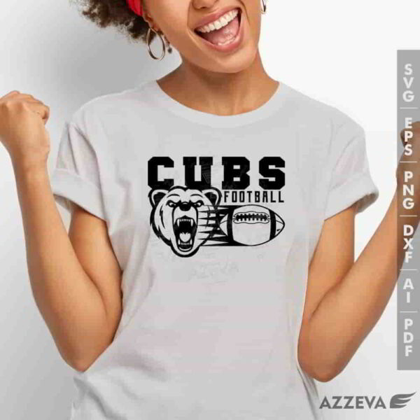 cub football svg tshirt design azzeva.com 23100454