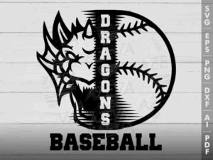 dragon baseball svg design azzeva.com 23100202