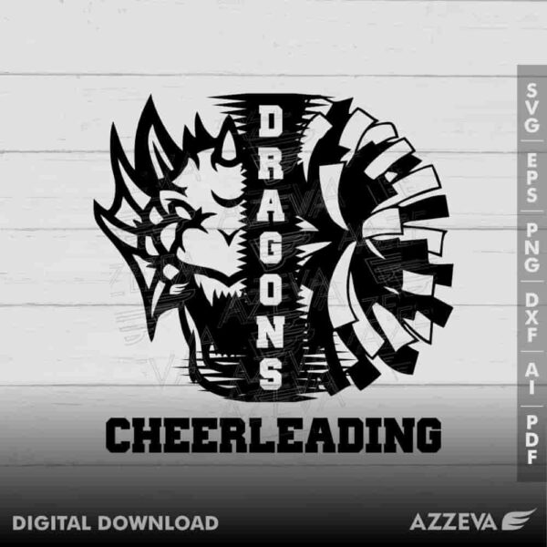 dragon cheerleadigng svg design azzeva.com 23100402