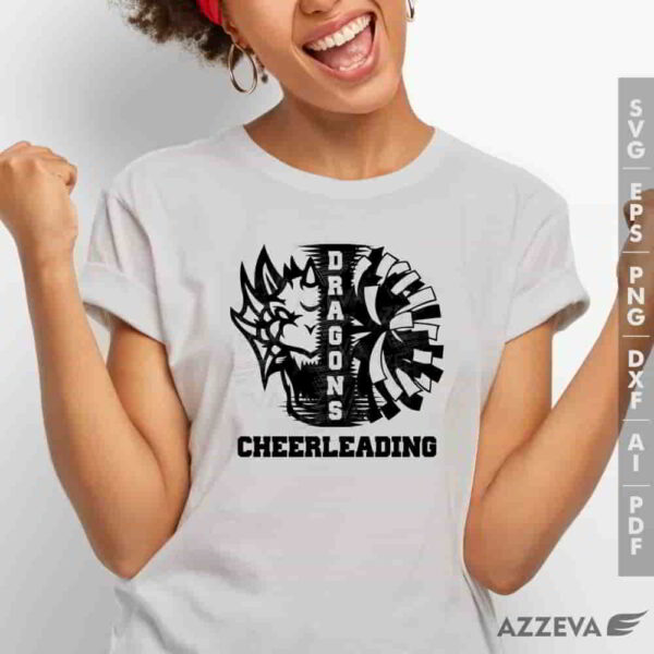 dragon cheerleadigng svg tshirt design azzeva.com 23100402