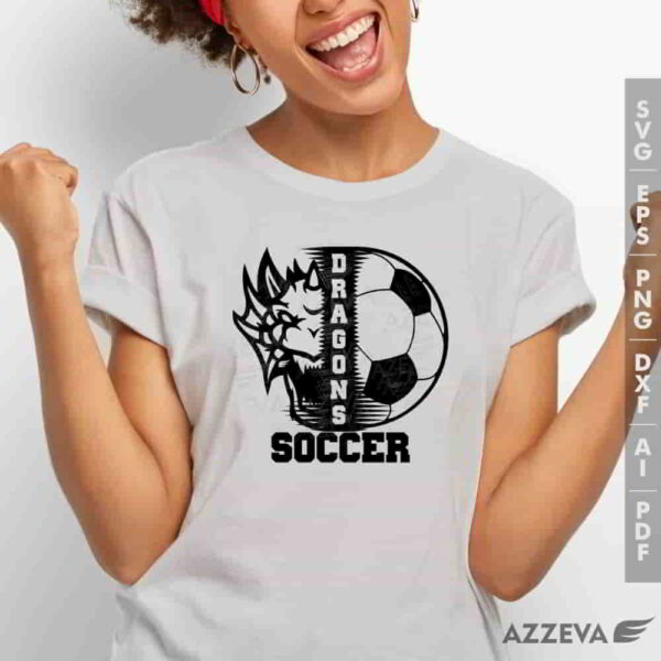 dragon soccer svg tshirt design azzeva.com 23100302
