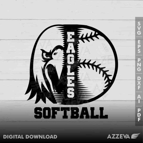 eagle softball svg design azzeva.com 23100208