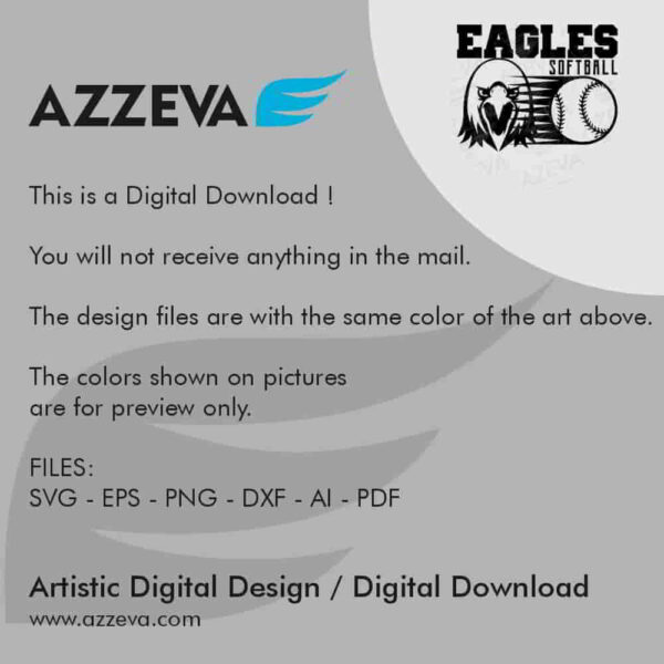 eagle softball svg design readme azzeva.com 23100567