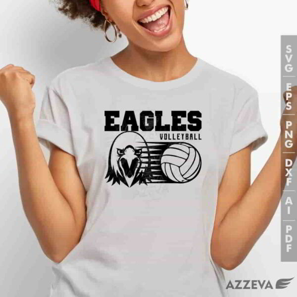 eagle volleyball svg tshirt design azzeva.com 23100407