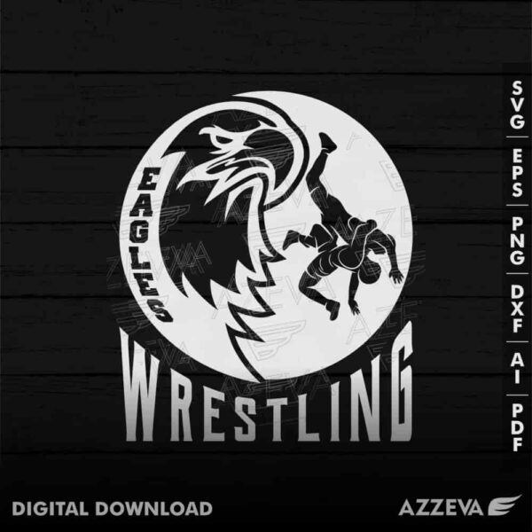 eagle wrestling svg design azzeva.com 23100806