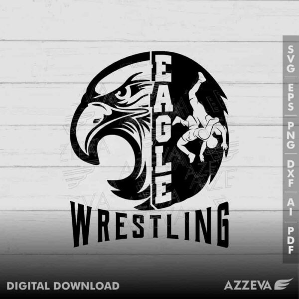 eagle wrestling svg design azzeva.com 23100808