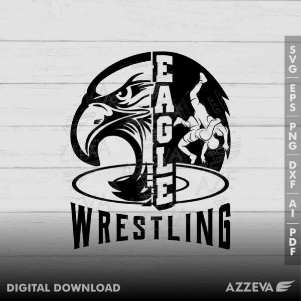 eagle wrestling svg design azzeva.com 23100811
