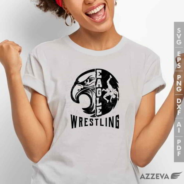 eagle wrestling svg tshirt design azzeva.com 23100808