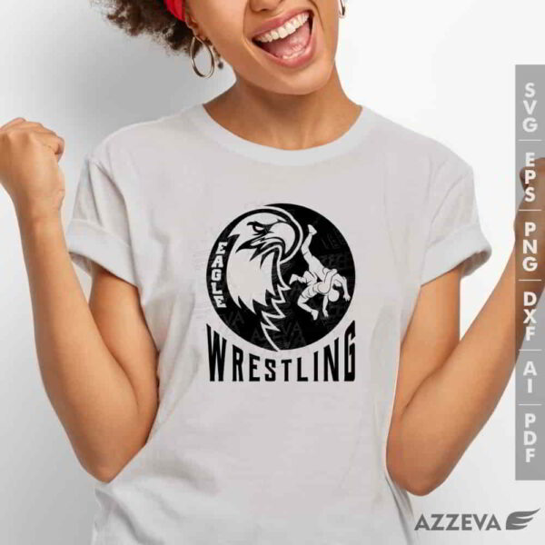 eagle wrestling svg tshirt design azzeva.com 23100809