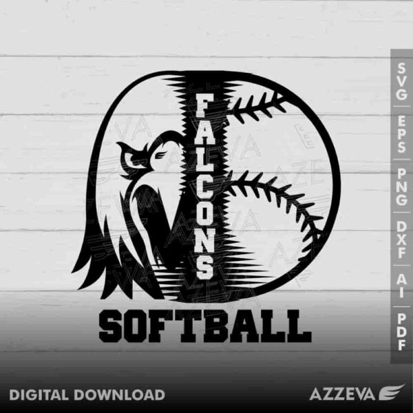 falcon softball svg design azzeva.com 23100220