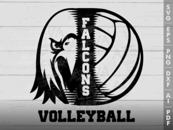 falcon volleyball svg design azzeva.com 23100120
