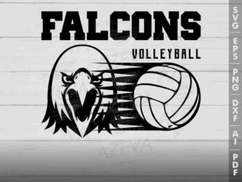 falcon volleyball svg design azzeva.com 23100409
