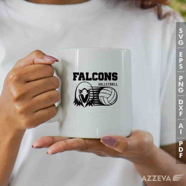 falcon volleyball svg mug design azzeva.com 23100409