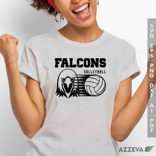 falcon volleyball svg tshirt design azzeva.com 23100409