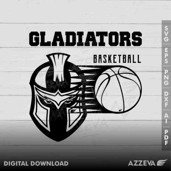 gladiator basketball svg design azzeva.com 23100523